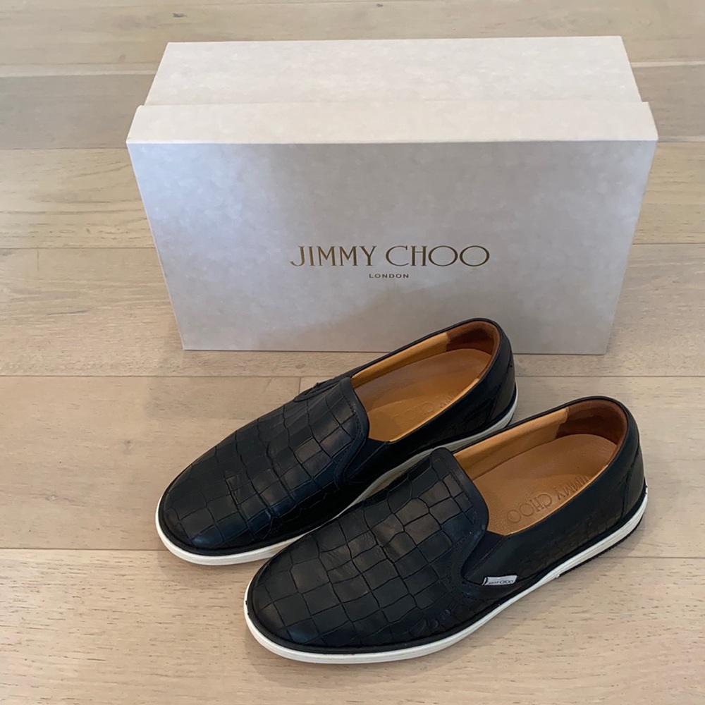 Jimmy Choo Black Slip-Ons